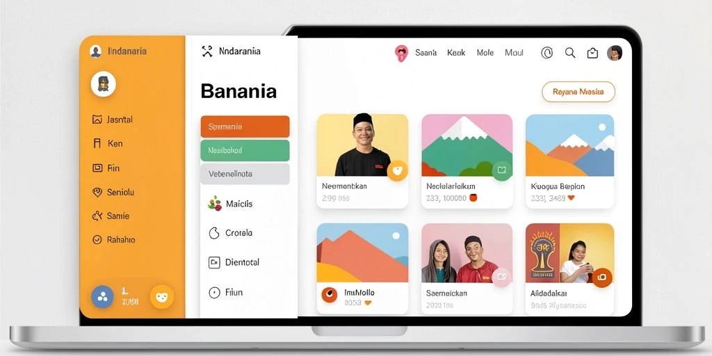 Tampilan awal yang menarik dan intuitif.