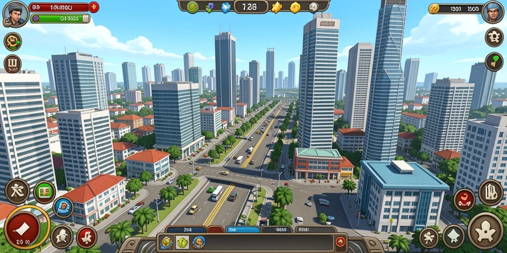 Tampilan awal game dengan grafis yang menarik.