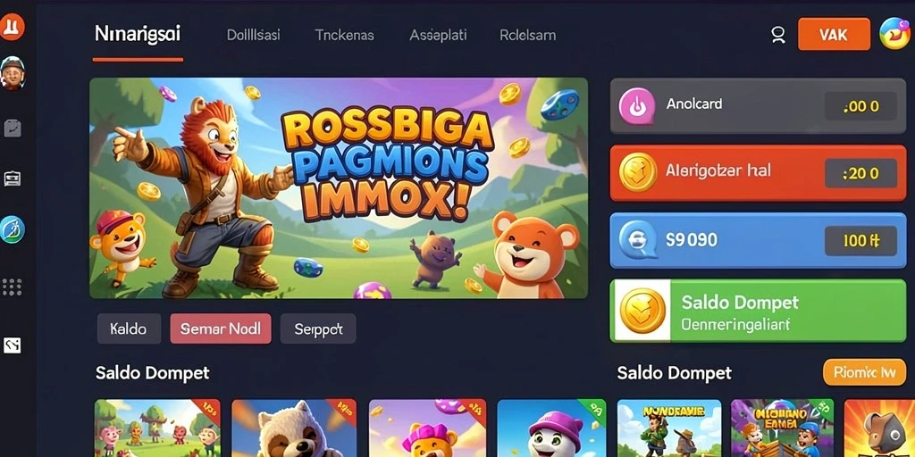 Screenshot tampilan utama aplikasi ROKOKBET.