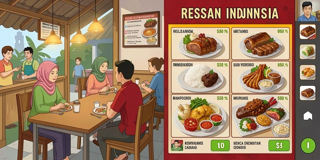Tampilan antarmuka yang simpel dan menarik.